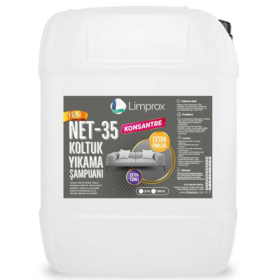 Koltuk Döşeme Yıkama Şampuanı Limprox ® Net35